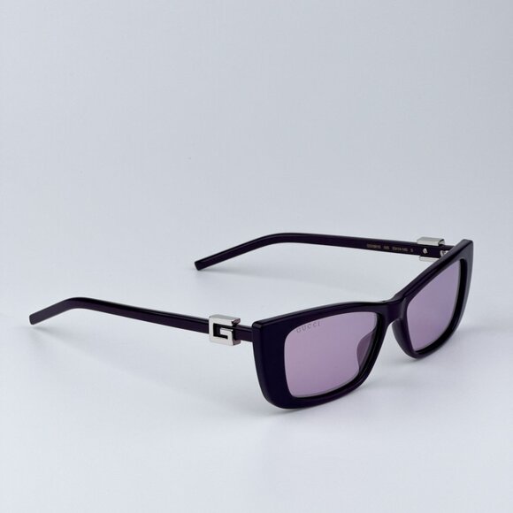 Gucci Women BRAND NEW Sunglasses Violet Mirror Cat Eye GG1681S 005